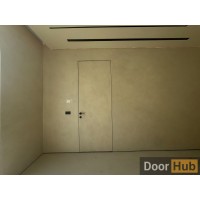 PU Painted Interior Door with Royal Black Anodized Profile – Developer-Grade Supply UAE